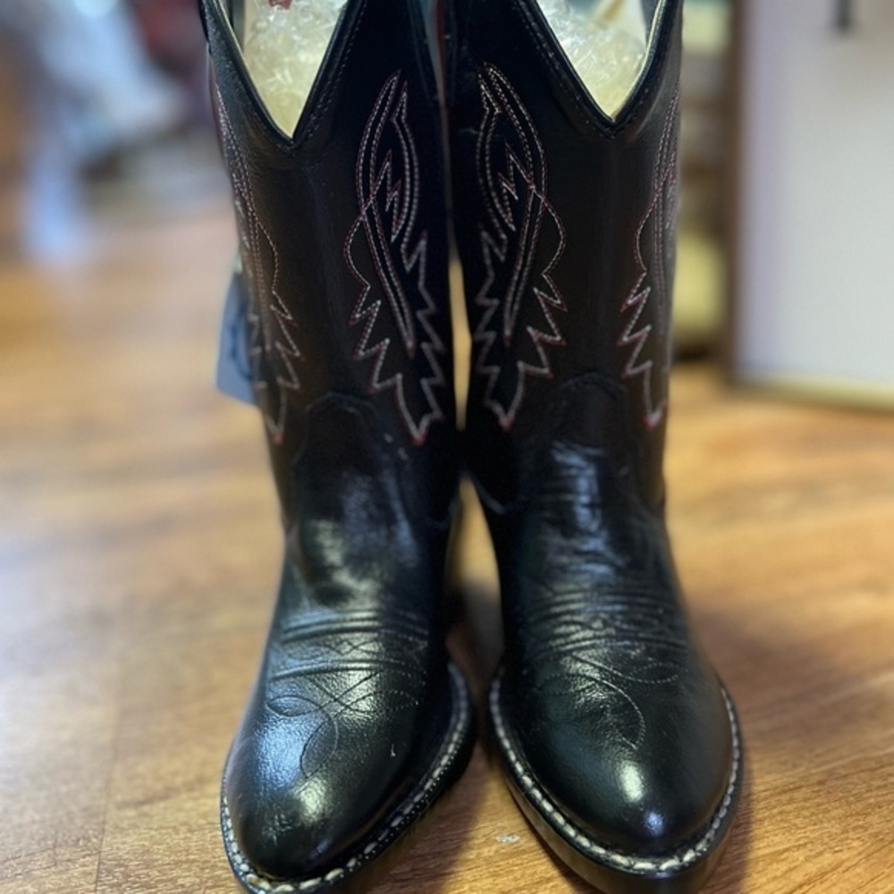 Old West‎ Boots Size 1-1.5 Kids NEW NEVER WORN